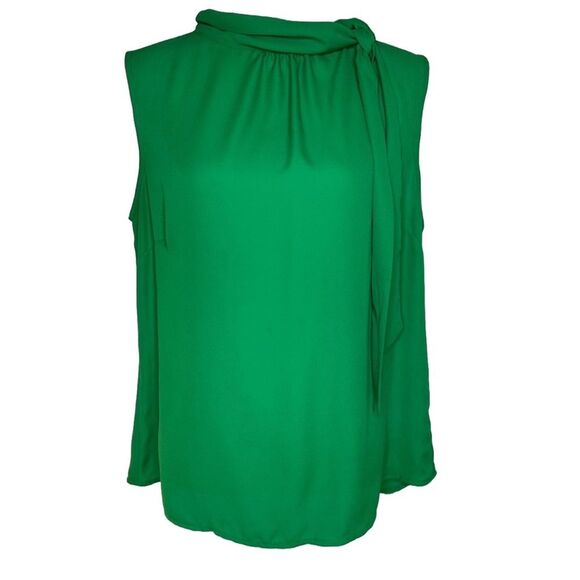 Unbranded Tops - Daniel Hechter Green Sleeveless Blouse Size 42/12